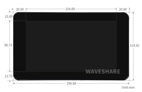 Waveshare Exterior Size