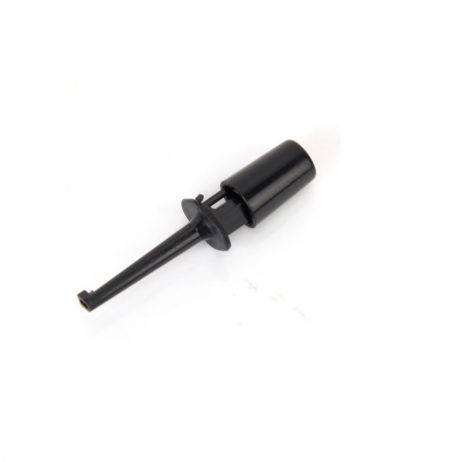 43Mm Round Small Single Test Hook Clip Test Probe Black