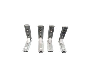 EasyMech 2020 Series Aluminum Profile Straight Line Connector L-100mm With Grub