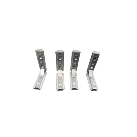 Easymech 2020 Series Aluminum Profile Straight Line Connector L-100Mm With Grub