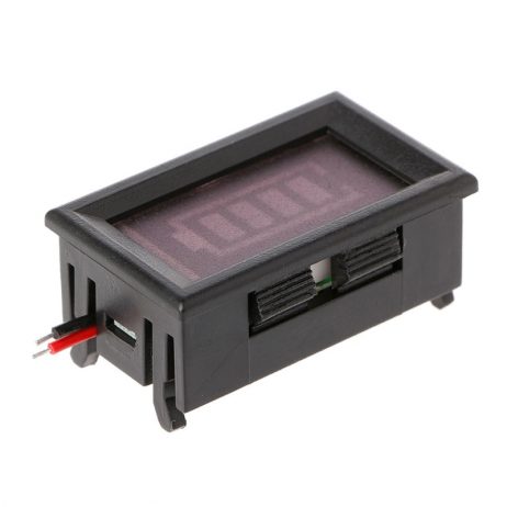 6V Two Wire Digital Display Electric Quantity Meter Battery Level Indicator