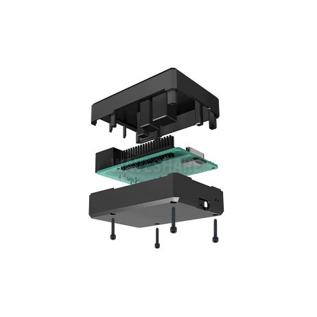 Aluminum Grid Grooved Case For Raspberry Pi 4 - Image 2
