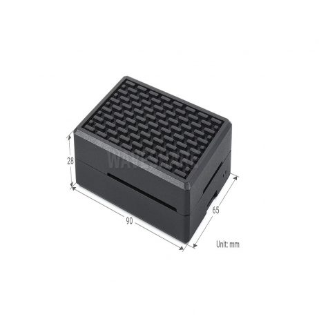 Aluminum Grid Grooved Case For Raspberry Pi 4 - Image 3