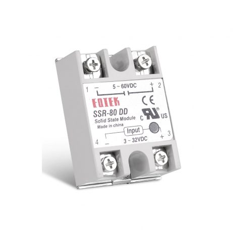 5-60V Ssr-80Dd Solid State Relay