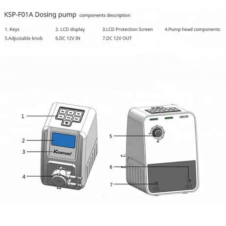 Ksp-F01A-B06 Kamoer Lab Pump 12V 1A - B06 - 27~40Ml/Min | Bpt Tube 2.0*4.0Mm - Image 4