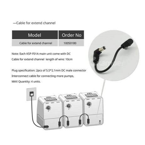 Ksp-F01A-B06 Kamoer Lab Pump 12V 1A - B06 - 27~40Ml/Min | Bpt Tube 2.0*4.0Mm - Image 2