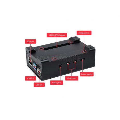 Din Rail Aluminum Case For Raspberry Pi 4 With Cooling Fan And Heatsinks - Image 4