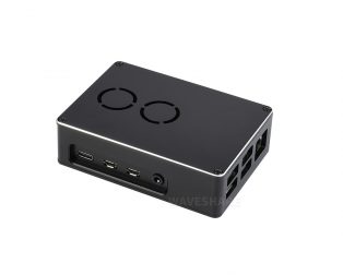 Dual Fan Case for Raspberry Pi 4 Dull-Polish Surface