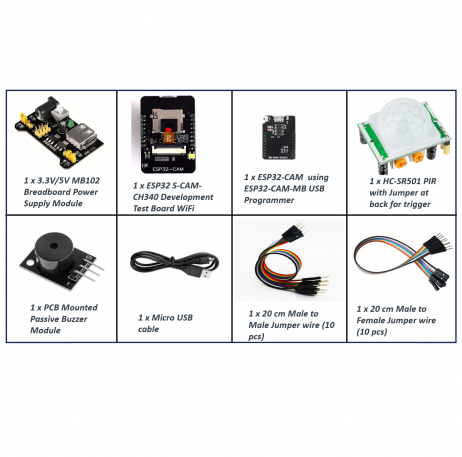 Orange Esp-32 Cam Iot Starter Kit - Image 2