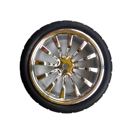 65Mm Robot Smart Car 12 Rim Wheel - Silver