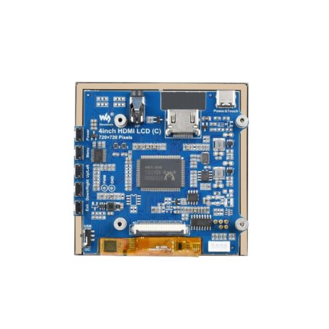 Waveshare 4Inch Hdmi Capacitive Touch Ips Lcd Display (C), 720×720, Fully Laminated Screen - Image 4