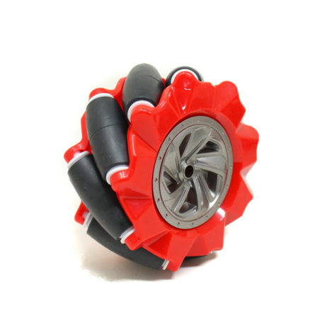 80Mm-A Mecanum Wheel Compatible With 6.7Mm Coupling (Pack Of 4)-Red - Image 2