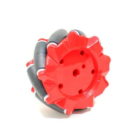 80Mm-A Mecanum Wheel Compatible With 6.7Mm Coupling (Pack Of 4)-Red - Image 3