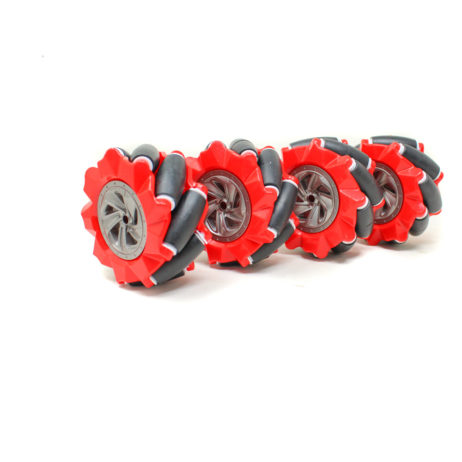 80Mm-A Mecanum Wheel Compatible With 6.7Mm Coupling (Pack Of 4)-Red - Image 7