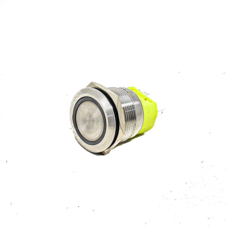 Green 22 Mm 12V-24 V Momentory Metal Switch