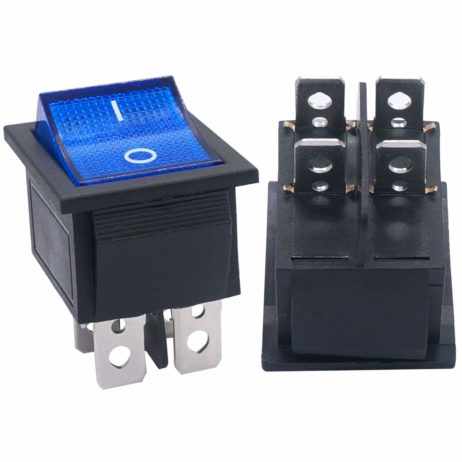 Rocker Switch With Light Is The Simplest And Easiest Power Control Switch For Your Project. It Comes With Tabs On The Top And Bottom Which Secure It Onto An Enclosure Without The Need For Any Screws. On And Off Positions Are Clearly Marked Which Helps Users Identify The Current Switch Position During Usage A Double Pole Single Throw (Dpst) Switch Has Four Different Terminals And Is Often Used To Connect Two Source Terminals To Their Respective Output Terminals (But Never To Each Other). A Dpst Switch Can Be Used In An “On/Off” Configuration, Where Its Terminal Pairs Are Either Connected (“On”) Or Not Connected (“Off”) A Rocker Switch Kcd4 Is A Small High Capacity Power Switch Suitable For Home Appliances And Office Equipment. Compared With Other Switches, It Is More Powerful. But There Are Also Different Types Of Kcd4 Rocker Switches Applications: Rocker Switches Are Used In A Variety Of Applications, Including Hvac Equipment, Home Appliances, Security Products Vacuum Cleaners And Floor Care Equipment Dehumidifiers, Medical Systems Audio Amplifiers, Power Supply Units, And Control Panels. Horn Button Switch Pc Power Switchkill Switch Car Boat Vehicle Horn Button Switch Or Any Circuit Electronic Diy Equipment. Dimensions Features: Durable And Long Lifetime. Inbuild Light Heavy Duty Switch Long Life, Up To 50,000 Times Easy To Install Which Features A Mini Body And It’s Widely Used To Control The Operation Of Many Small Power Electronic Projects. Light And Easy To Operate. Widely Used For Various Kinds Of Electrical Products, Instruments, Etc. Specifications: Model: Kcd4 Switch Type: Rocker Switch Material: Plastic And Metal Color: Yellow Voltage: 220V Current: 16A Pin: 4 Packages Includes: 1 X High Voltage Kcd4 Yellow 220V,16A Dpst On-Off 4Pin Rocker Switch