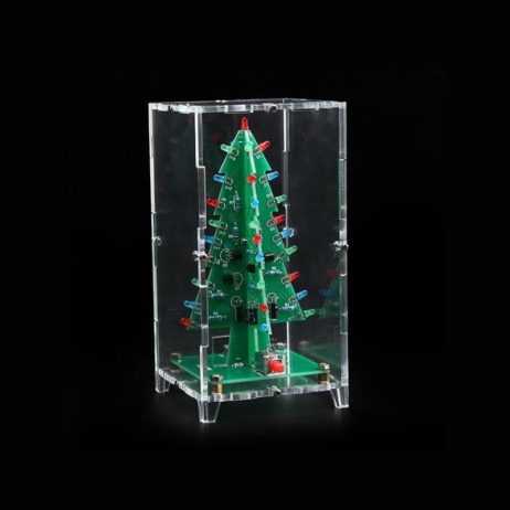 Dc 5V Operated Colorful Christmas Led Tree Diy Kit With Acrylic Case