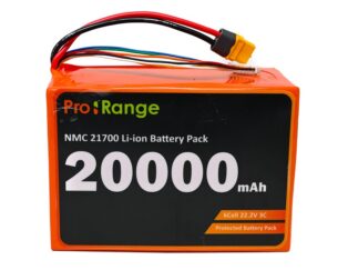 Pro-range NMC 21700 22.2V 20000mAh 3C 6S4P Li-Ion Battery Pack