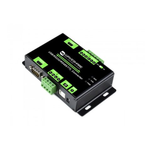 Waveshare Industrial Isolated Multi-Bus Converter, Usb / Rs232 / Rs485 / Ttl Communication