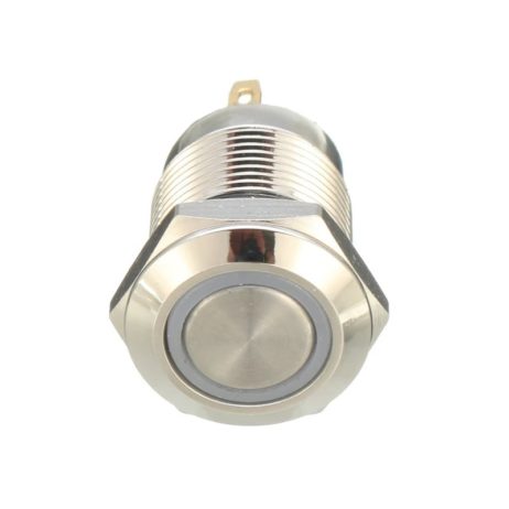 Green 12 Mm 220 V Latching Metal Switch