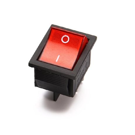 High Voltage Kcd4 Red 12V-24V 16A Dpst On-Off 4 Pin Rocker Switch - Image 3