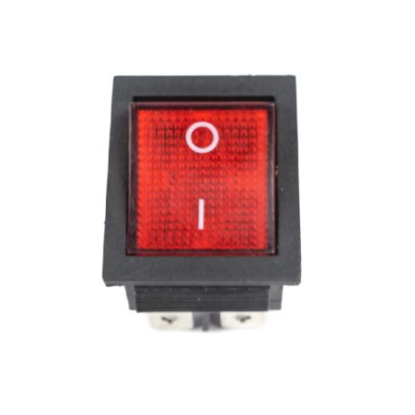 High Voltage Kcd4 Red 12V-24V 16A Dpst On-Off 4 Pin Rocker Switch - Image 2