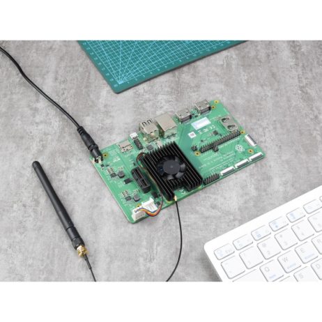 Waveshare Dedicated All-In-One 3007 Cooling Fan For Raspberry Pi Compute Module 4 Cm4, Speed Adjustable, With Thermal Tapes