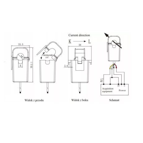 Yhdc Yhdc Hst016L 200A 4V Hall Split Core Current Sensor 4