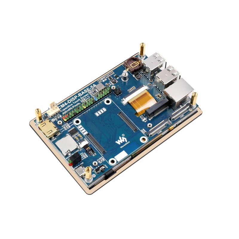 Waveshare 5″ Touch Screen Expansion For Raspberry Pi Cm4,Cm4 Touch Panel,Raspberry Pi Cm4 Kit Waveshare Cm4 Disp Base 5A 3 Waveshare 5″ Touch Screen Expansion For Raspberry Pi Cm4