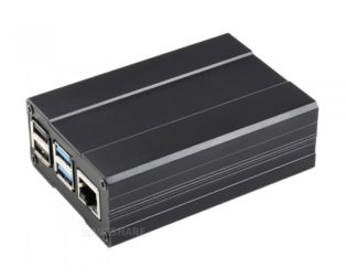 Aluminum Chamfered Design Case for Raspberry Pi 4B, Distinctive Tech Feeling
