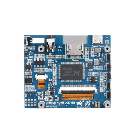 Waveshare 3.5Inch Hdmi Capacitive Touch Ips Lcd Display (E), 640×480, Audio Jack - Image 3