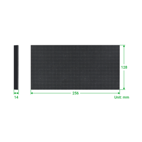 Waveshare Waveshare Rgb Full Color Led Matrix Panel 4Mm Pitch 64×32 Pixels Adjustable Brightness