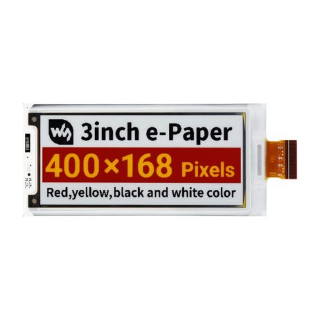 Waveshare 3Inch E-Paper (G) Raw Display, 400 × 168, Spi Interface