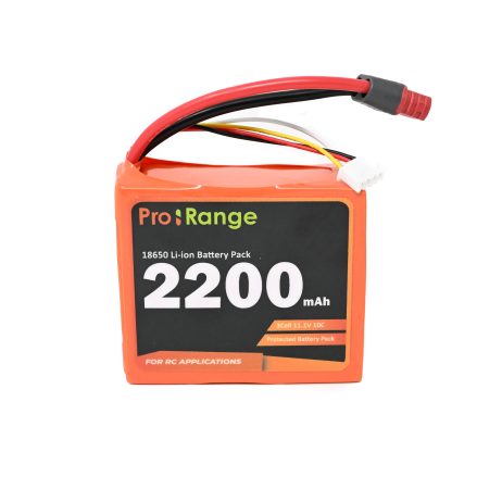 Pro-Range Inr 18650 11.1V 2200Mah 2C 3S1P Li-Ion Battery Pack With Dc Jack Male &Amp; Female