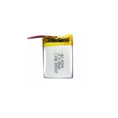 450 Mah 3.7V Single Cell Rechargeable Lipo Battery