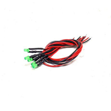 12-18V 8Mm Green Led Indicator Light With 20Cmcable (Pack Of 5) - Image 2
