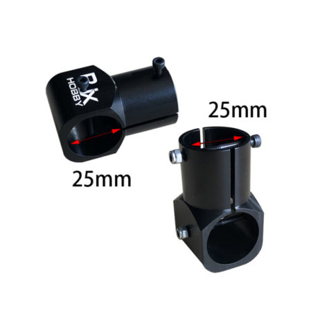 Rjx2991 30 To 25Mm Carbon Fiber Tube Connector Aluminium Alloy T-Piece - Image 2