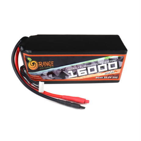 Orange 22.2V 16000Mah 25C 6S Lithium Polymer Battery Pack