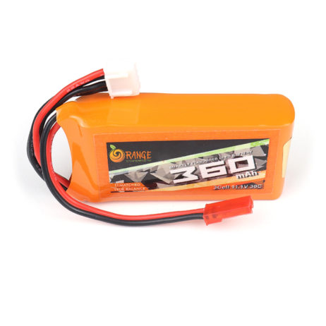 Orange 11.1V 360Mah 30C 3S Lithium Polymer Battery Pack