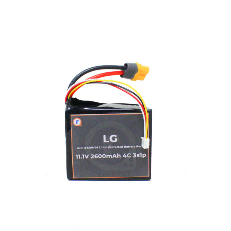 Lg Inr18650M26 11.1V 2600Mah 4C 3S1P Li-Ion Battery Pack