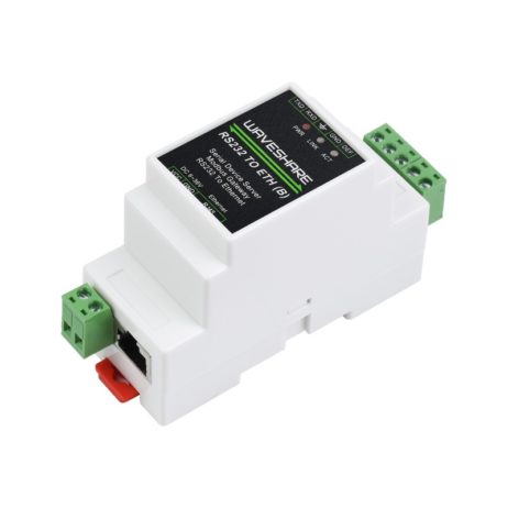 Waveshare Industrial Serial Server, Rs232 To Rj45 Ethernet Module