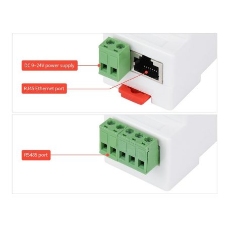 Waveshare Industrial Serial Server, Rs232 To Rj45 Ethernet Module