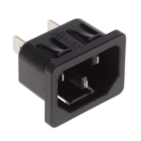 Snap-In Mount 6100.4330-Inlet, Iec, C14, 6100, 10A