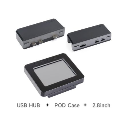 Waveshare Raspberry Pi Zero Pod Kit B (Hdmi Usb Hub Module + Zero Pod Case + 2.8Inch Lcd Module)