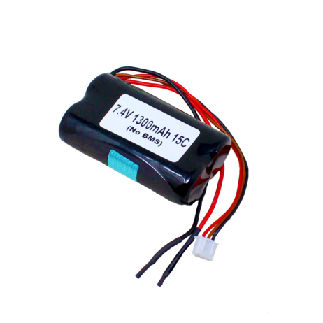 Orange Isr 18650 7.4V 1300Mah 15C 2S1P Li-Ion Battery Pack (No Bms)