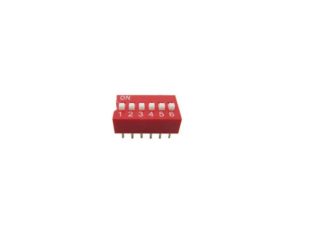 6 Pin Flat Dial Switch 2.54mm