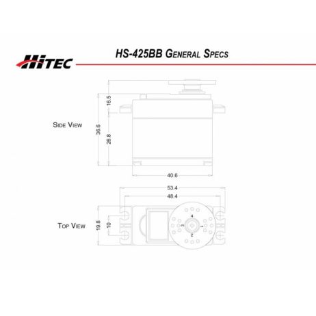 Hitec Hs-425Bb Deluxe Ball Bearing Standard Servo