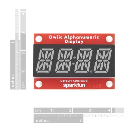 Sparkfun 16917 Sparkfun Qwiic Alphanumeric Display Blue 02