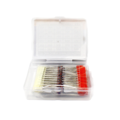 Orange 300Pcs 0.5W Zener Regulator Diode 2V0-39V Kit - Image 2
