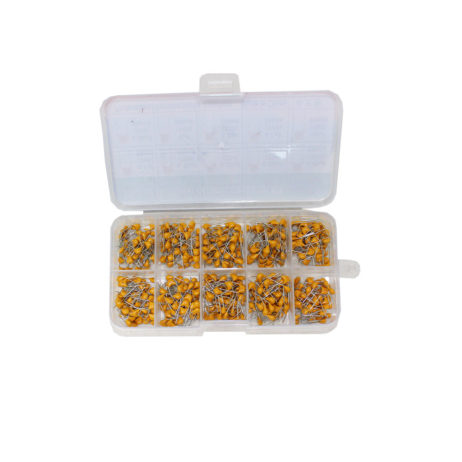 Orange Orange 500Pcs 0.1Uf 10Uf Multilayer Ceramic Capacitor Kit 4